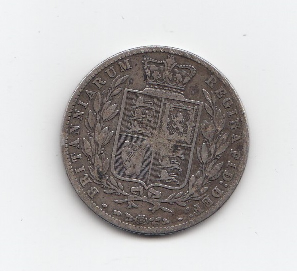 1878 Queen Victoria Silver Half Crown
