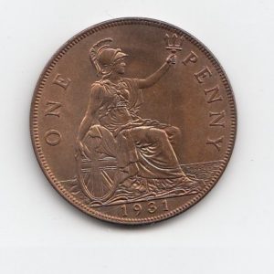1931 King George V One Penny