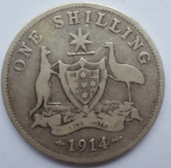 1914 Australia Silver Shilling