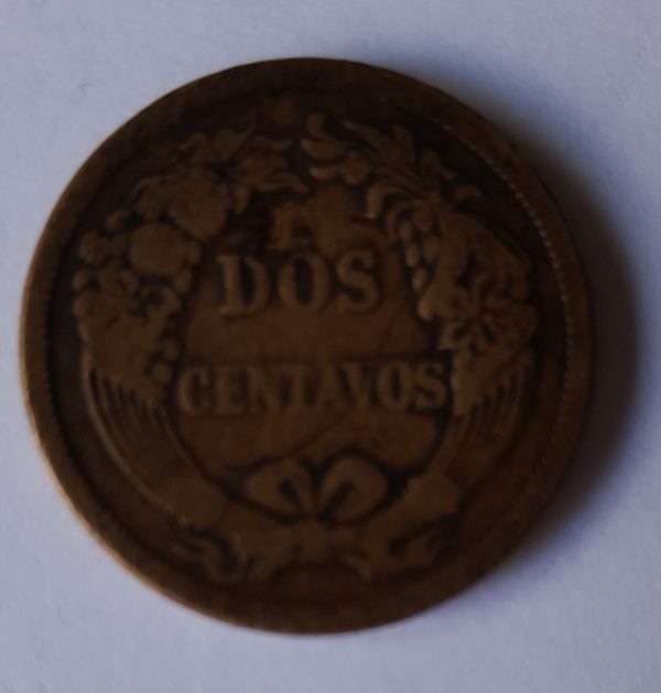 1863 Peru 2 Centavos