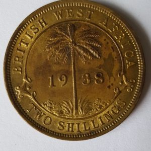 1938 British West Africa Two Shillings