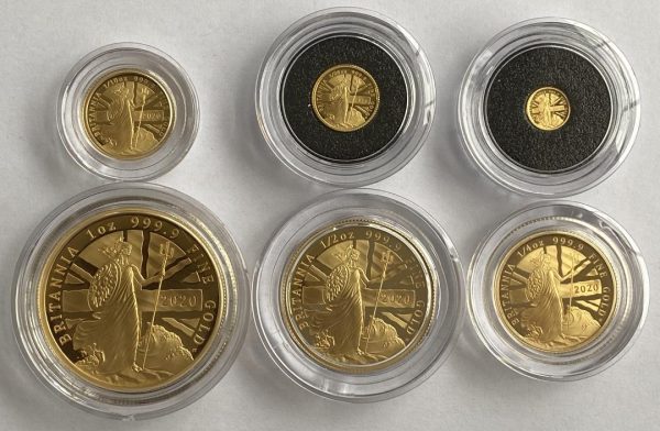2020 6 Coin Gold Proof Britannia Set