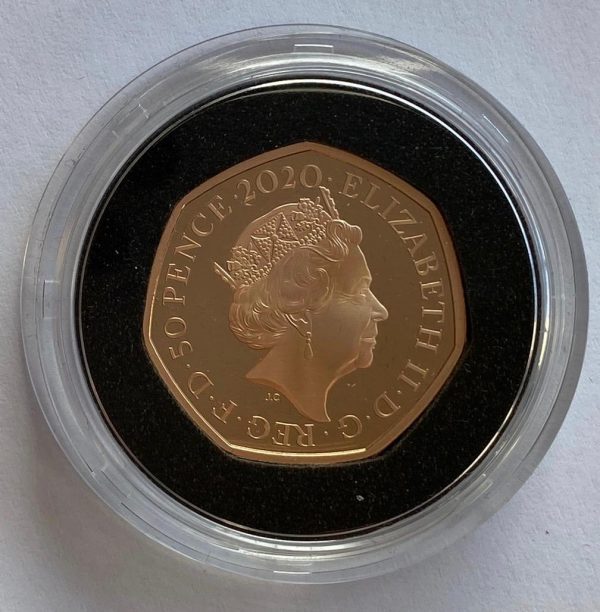 2020 Brexit Gold Proof Fifty Pence