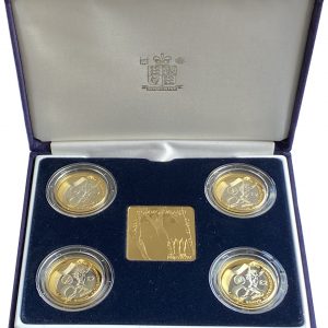 2002 Commonwealth Games Silver Proof Two Pounds Set