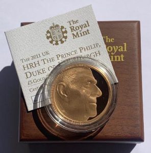 2011 Prince Philip Gold Proof Five Pounds