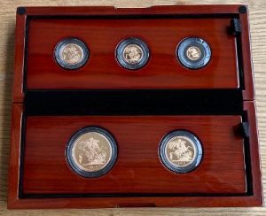 2018 5 Coin Gold Proof Sovereign Set