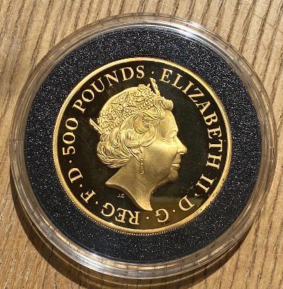 2020 Queens Beasts White Horse of Hanover Gold Proof 5 Ounce
