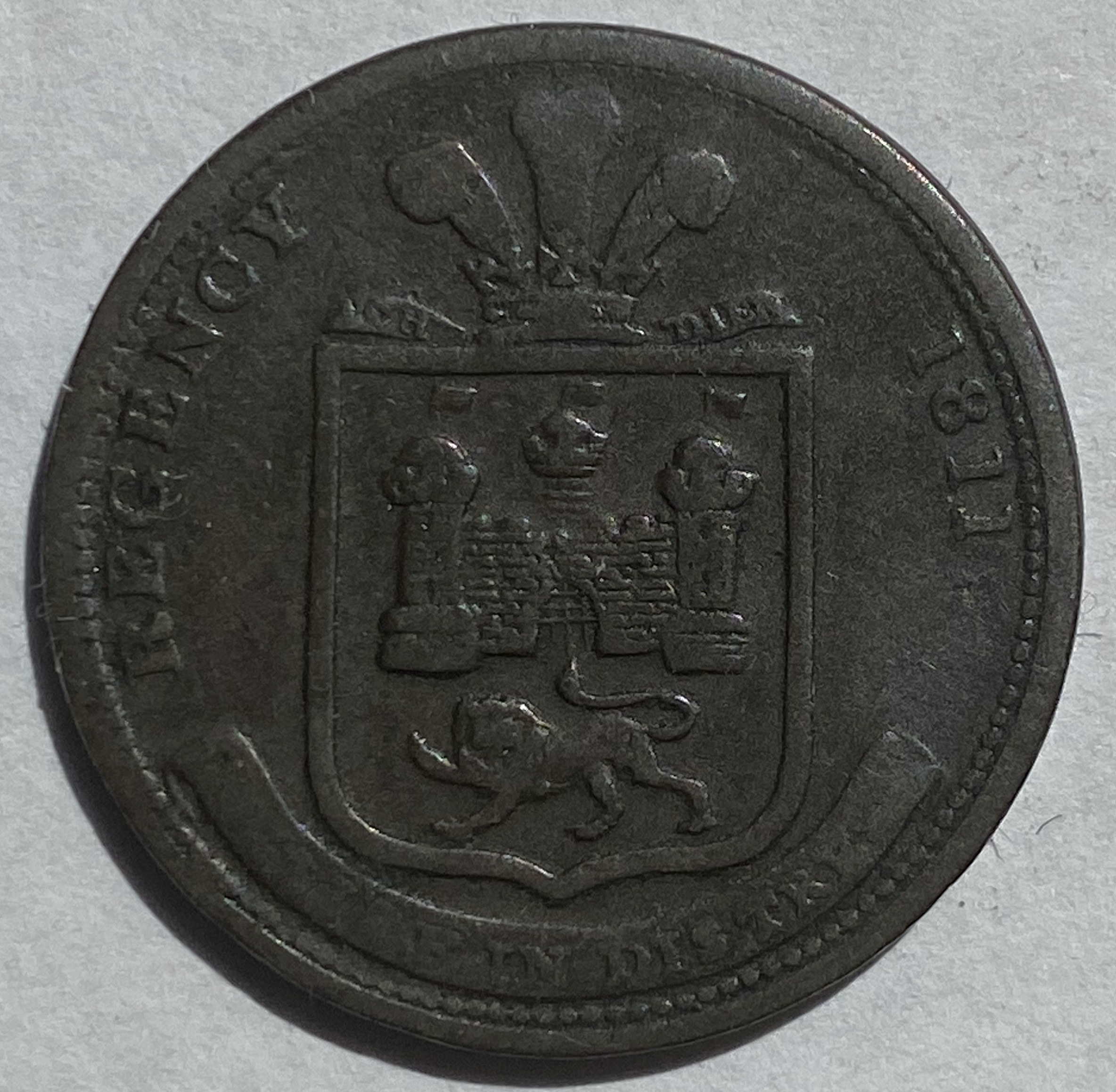 1811 Norwich Dunham and Yallop Half penny Token Token - M ...