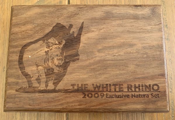 2009 Exclusive White Rhino Gold Proof Natura Set