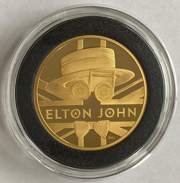 2020 Elton John Gold Proof Five Ounce £500