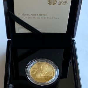 2020 James Bond Shaken Not Stirred Gold Proof One Ounce