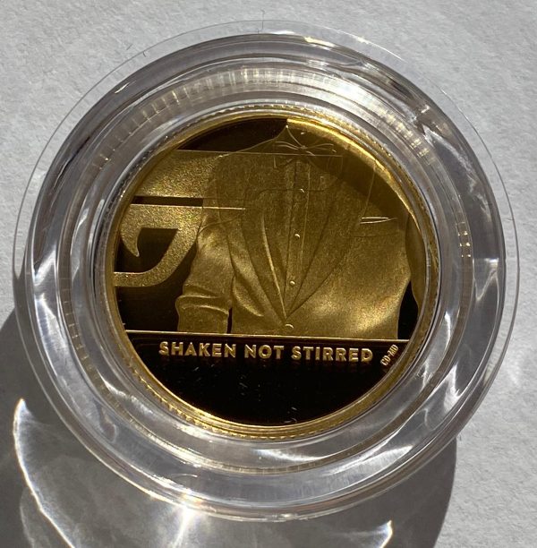 2020 James Bond Shaken Not Stirred Gold Proof Quarter Ounce £25