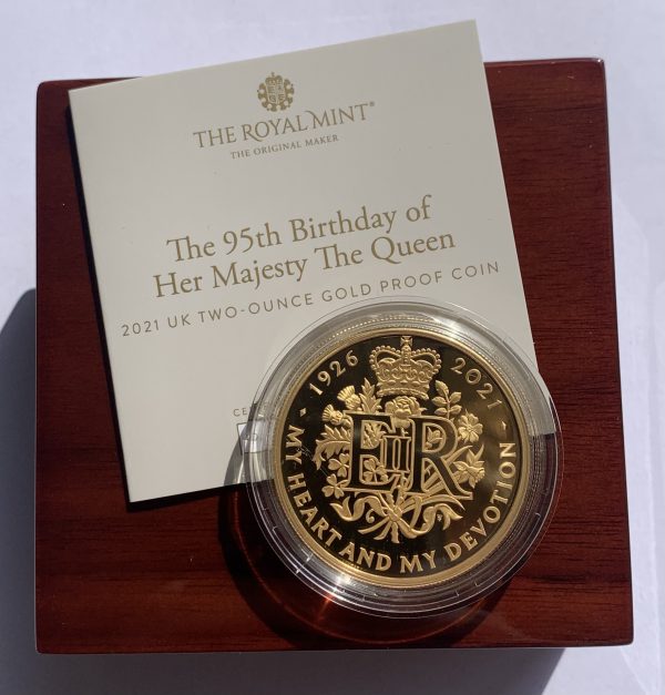 2021 Queen’s 95th Birthday Gold Proof Two Ounce £200