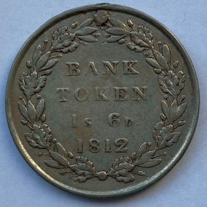 1811 King George III 3 Shilling Silver Bank Token