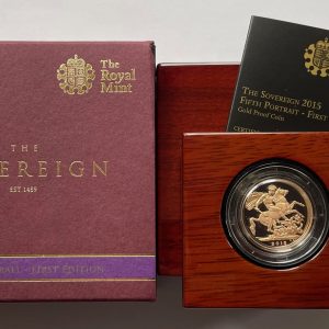 2015 Gold Proof Sovereign Fifth Portrait