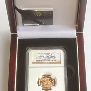 2015 Gold Proof Sovereign Fifth Portrait PF70